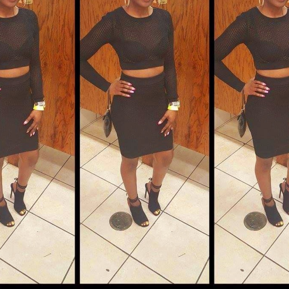 Bebe 2 Piece Black Set